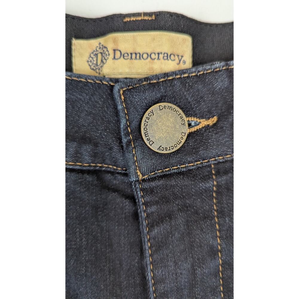 Democracy wide leg Hi rise Sz 14 dark rinse Jeans NWT Slimming ab Technology - Picture 6 of 12